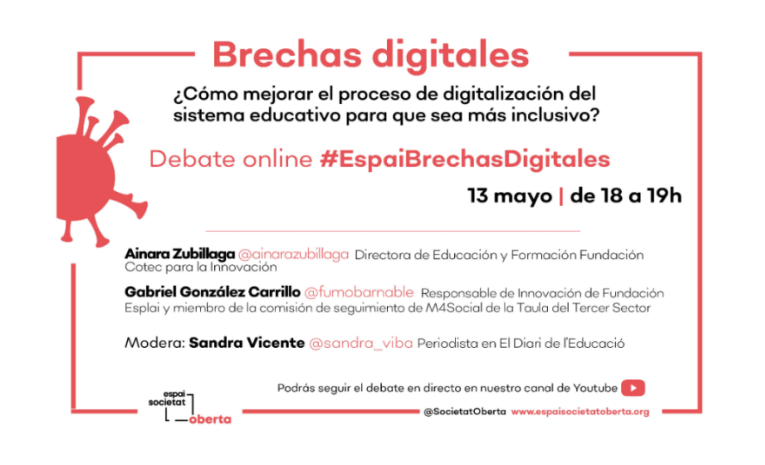 cartel evento brechas digitales y educación