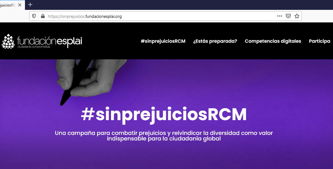  Webinar «#sinprejuiciosRCM: una herramienta de alfabetización mediática para combatir los prejuicios «