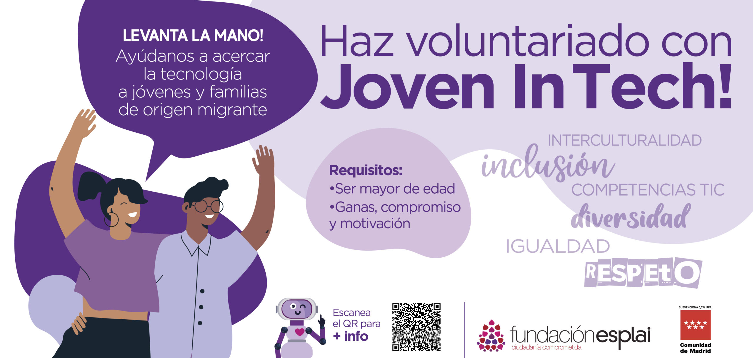 Buscamos personas voluntarias formadoras para Jo_Ven In Tech!