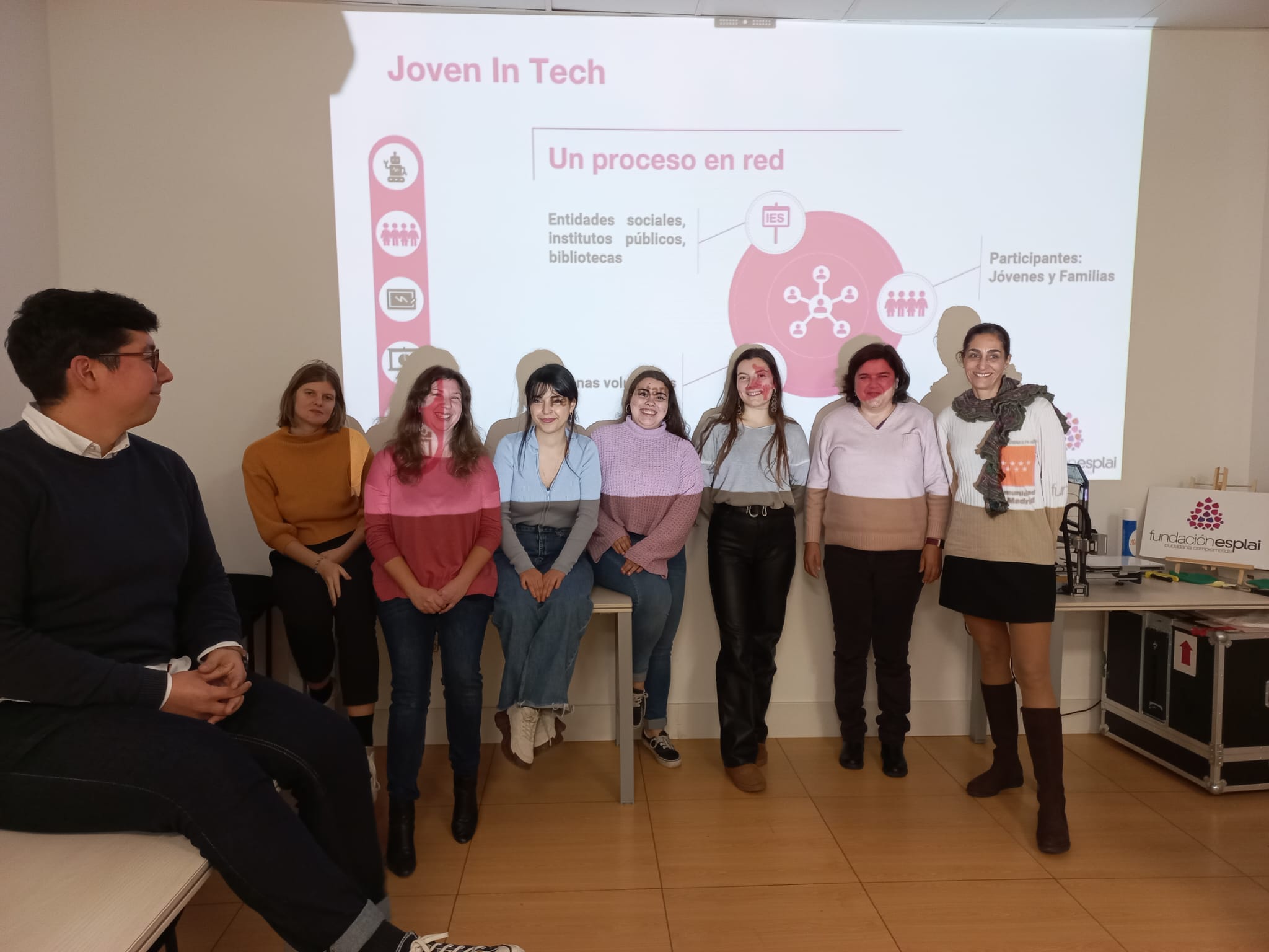Encuentro con las personas voluntarias de Joven in Tech en Madrid