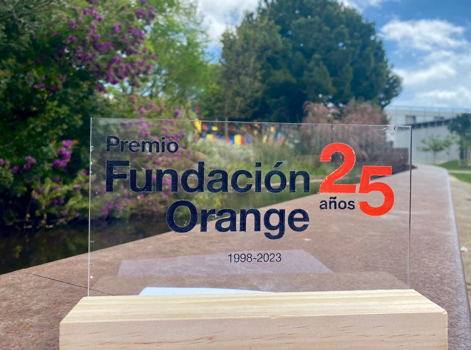 Recibimos un premio de Fundación Orange, en su 25 aniversario