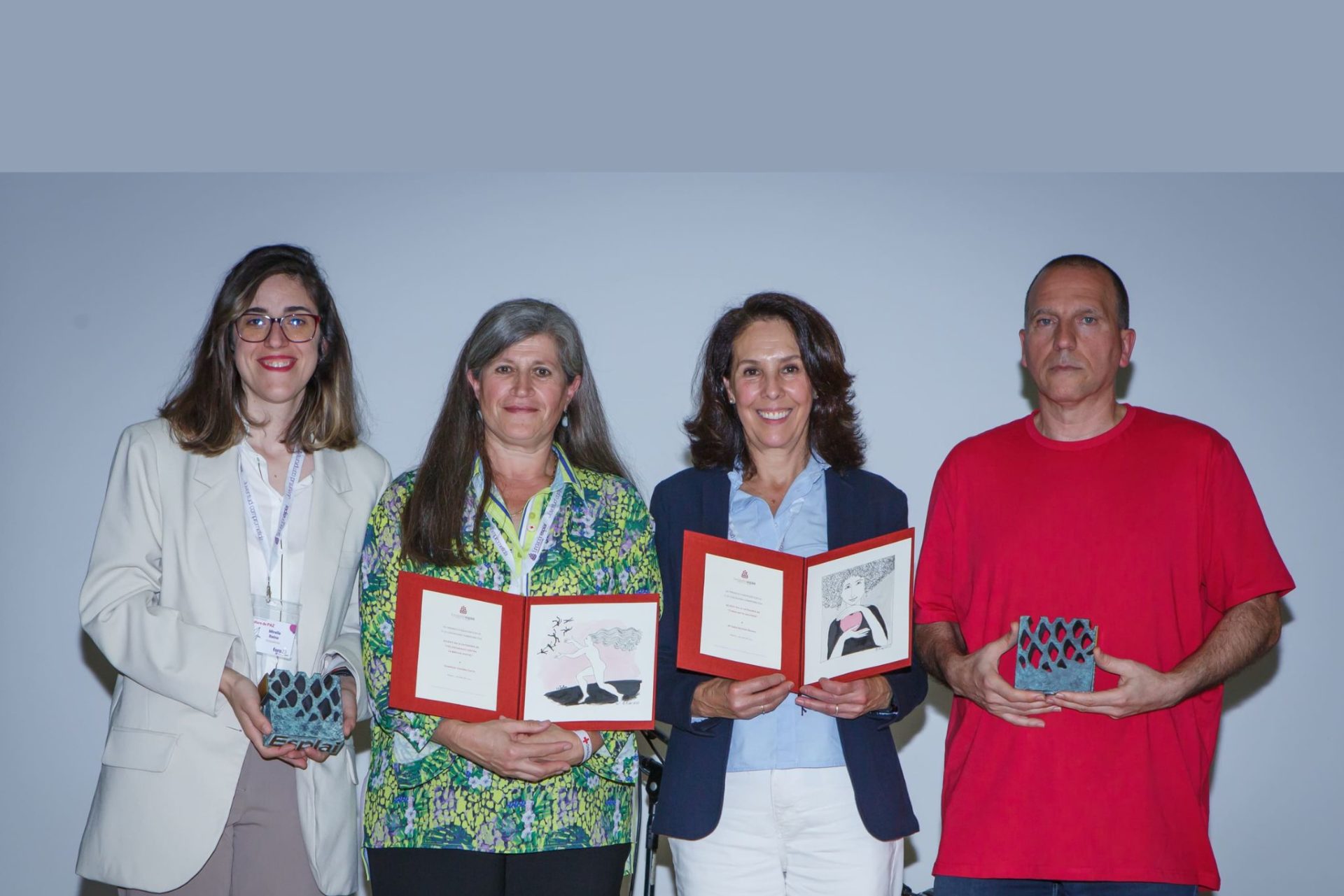 Mirella, Antonio, María Isabel y Guadalupe: personas premiadas por su voluntariado transformador