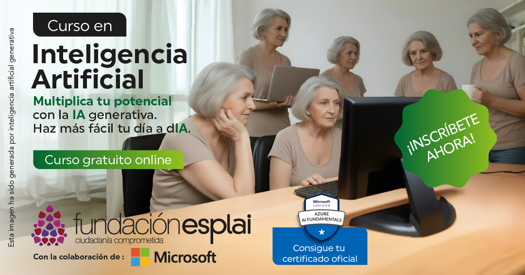 Fundación Esplai y Microsoft consolidan su programa de formación en Inteligencia Artificial con certificación oficial