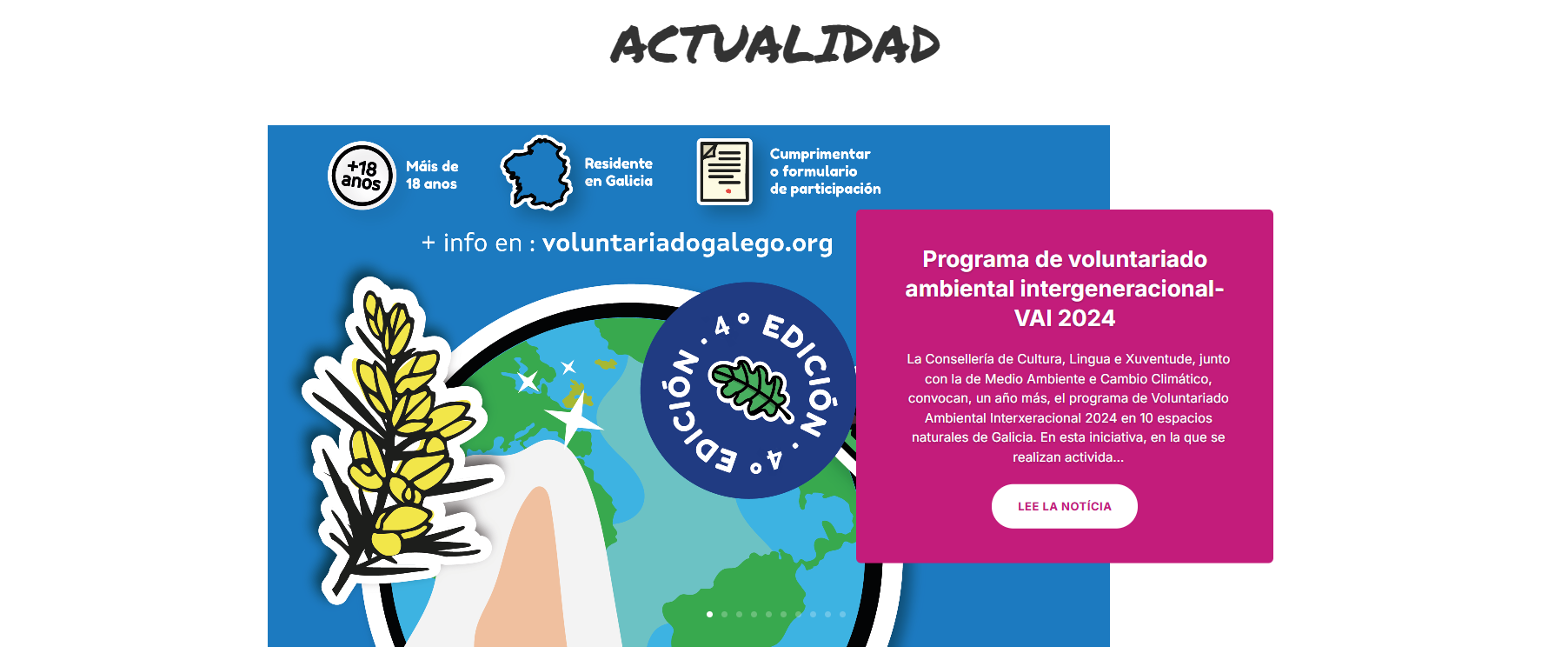 Rediseño página voluntariado