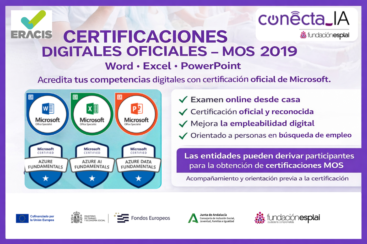 Certificaciones MOS ERACIS actualizada
