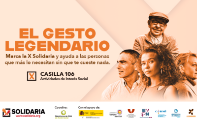 Participamos en la campaña de la  X Solidaria  “El gesto legendario”