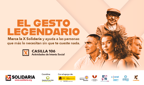 Participamos en la campaña de la  X Solidaria  “El gesto legendario”