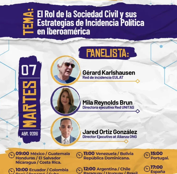 Iberoamérica en Red impulsa webinars para fortalecer la incidencia de la sociedad civil