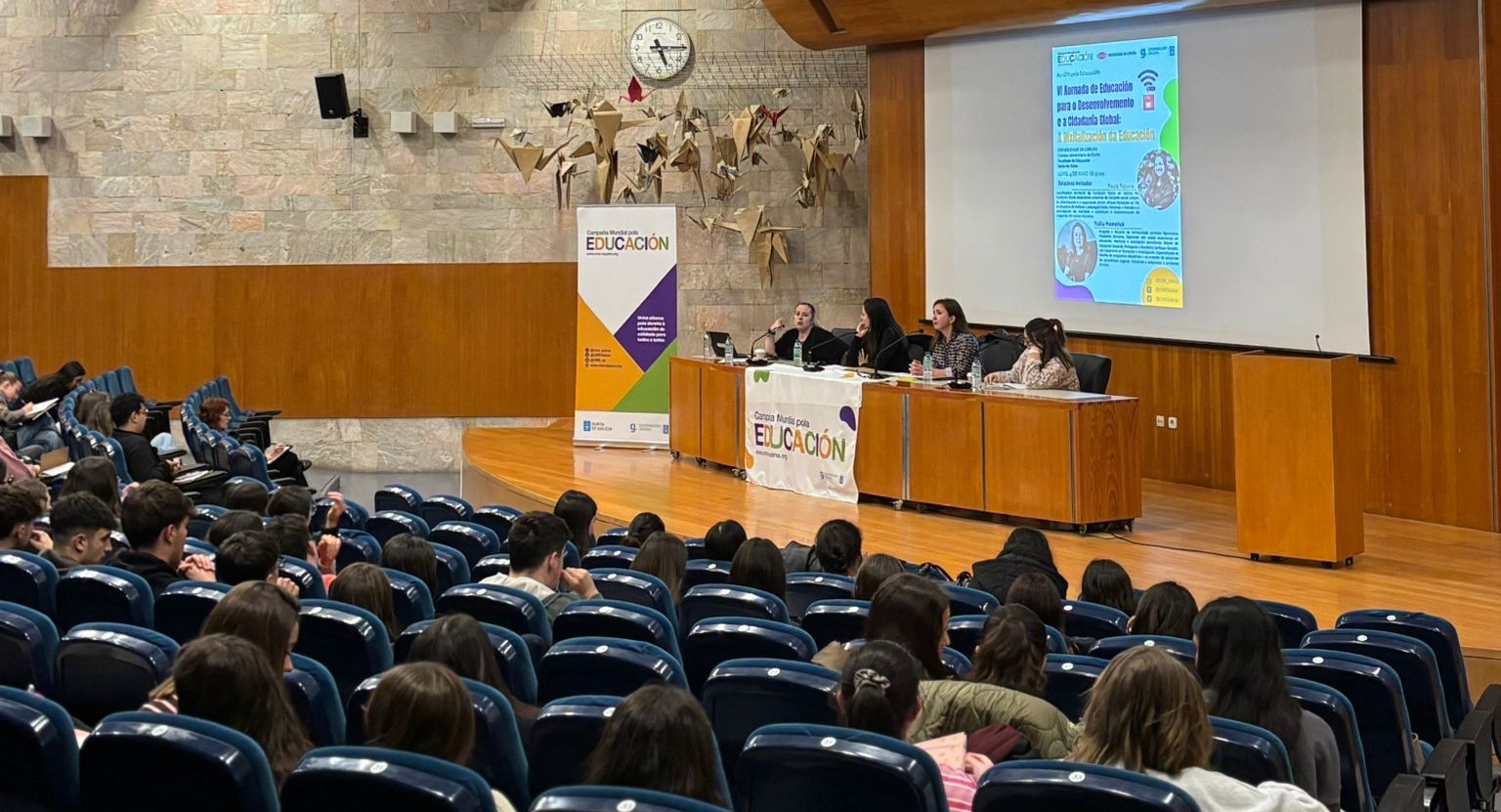 Participamos en la VI Jornada de Educación para el Desarrollo y Ciudadanía Global en la Universidade da Coruña