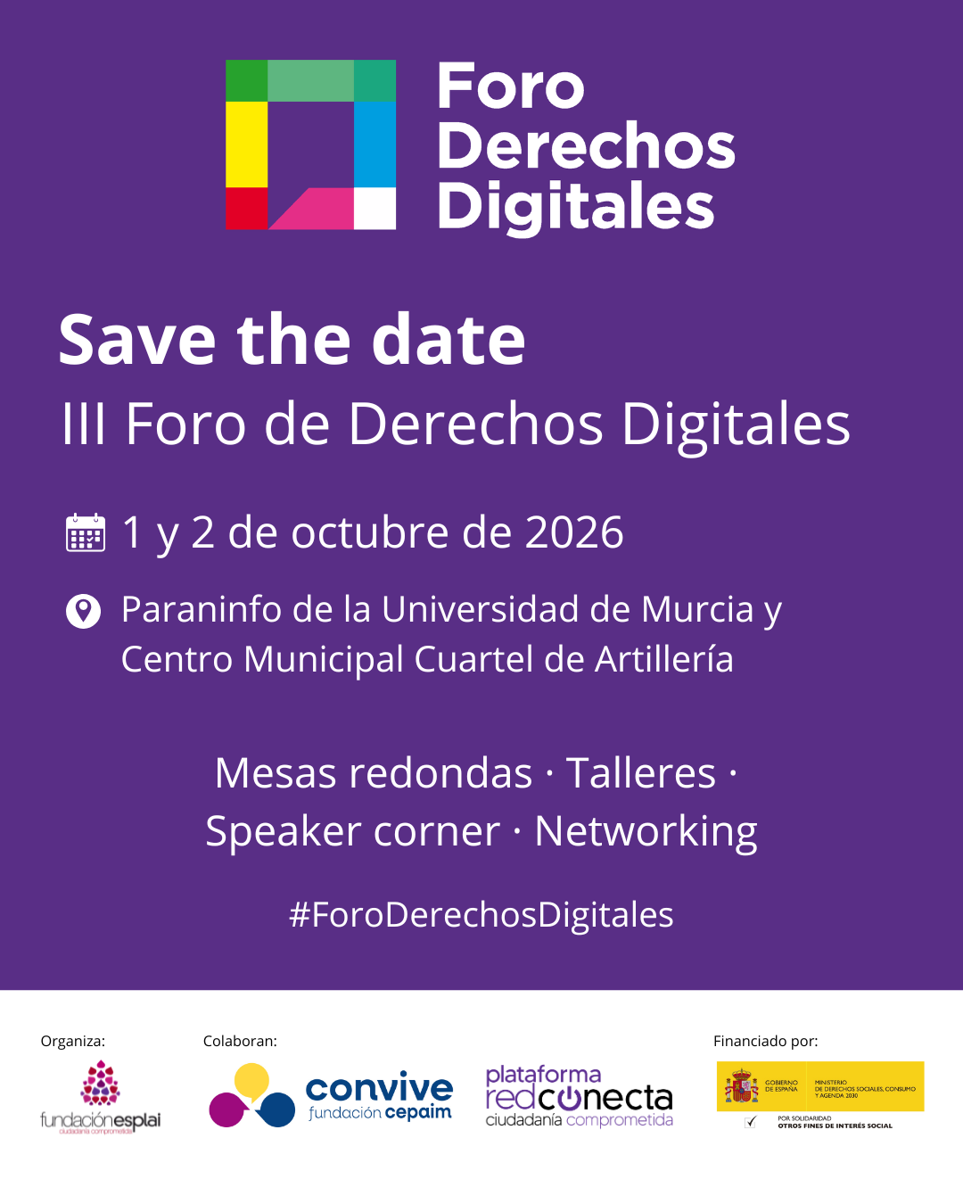 Cartel save the date foro